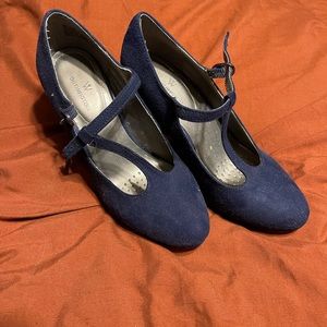 Blue Strap Heels